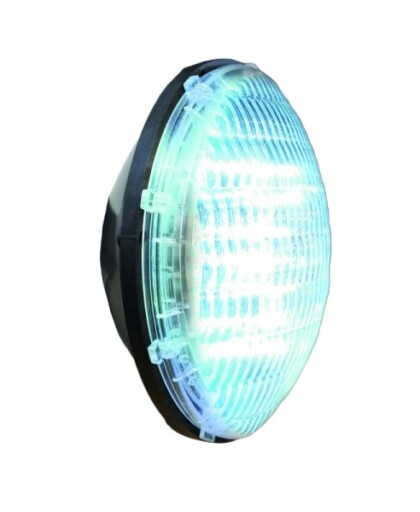 WHITE EDITION lampa Euro LED Diamond PLUS Led światło zimne białe 4400lm, 44W 12V ramka biała  z tworzywa podłączenie kabel 2-żyłowy kompletna z żarówką 