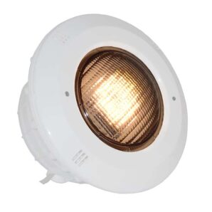 Lampa basenowa Euro LED żarówka Diamond PLUS Led światło ciepłe 1450lm, 25W 12V ramka biała z tworzywa